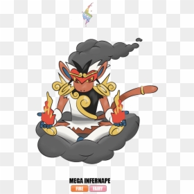 Pokemon Chimchar Mega Evolution, HD Png Download - infernape png