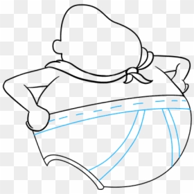 How To Draw Captain Underpants - Sketch, HD Png Download - captain underpants png