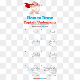 How To Draw Captain Underpants - Captain Underpants How 2 Draw, HD Png Download - captain underpants png