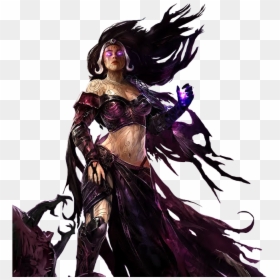 Magic The Gathering Liliana Art, HD Png Download - necromancer png