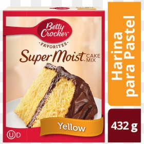 Supermoist Yellow Cake Mix - Betty Crocker Cake Mix Yellow, HD Png Download - pastel de cumpleaños png