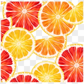 Grapefruit, Lemon Clipart, Orange, Lemon Slice, Vector - Lemon Fruit Background Cartoon, HD Png Download - lemon wedge png