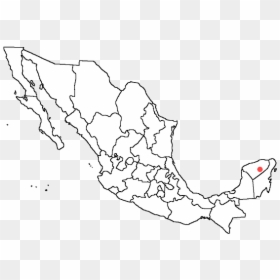A Map Of Mexico - Blank Map Of Mexico, HD Png Download - mexico map png