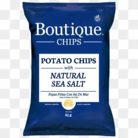 Boutique Chips Natural Sea Salt - Laundry Supply, HD Png Download - papas fritas png