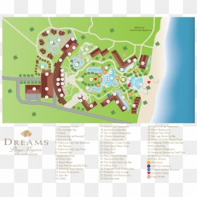 Dreams Playa Mujeres Map, HD Png Download - mexico map png