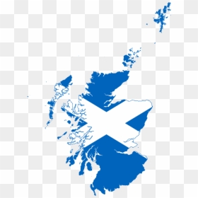 Scotland Flag Map, HD Png Download - scottish flag png