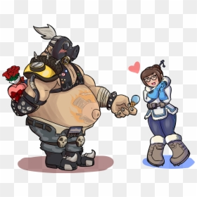 Overwatch The Lost Vikings Cartoon Fictional Character - Overwatch Characters In Love, HD Png Download - overwatch roadhog png