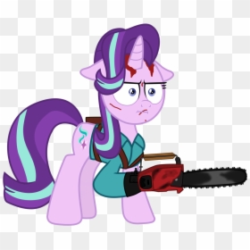 Ejlightning007arts, Ash Williams, Blood, Chainsaw, - Starlight Glimmer Evil Dead, HD Png Download - ash williams png