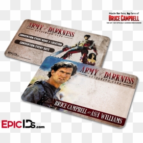 Bruce Campbell Wallet Sized Autograph Cards , Png Download, Transparent Png - ash williams png