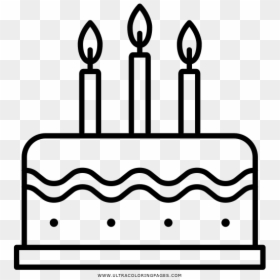 Asombroso Pastel Para Colorear Imgenes Bandera - Birthday Cake, HD Png Download - pastel de cumpleaños png