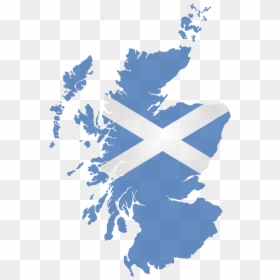 Scottish Flag And Map, HD Png Download - scottish flag png