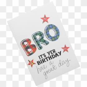 Scottish Birthday Card Brother Tartan Scots Language - Graphic Design, HD Png Download - scottish flag png