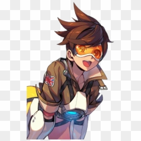 Overwatch Tracer Thicc , Transparent Cartoons - Tracer Overwatch, HD Png Download - overwatch roadhog png