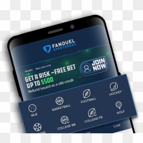 Fanduel App On Mobile Phone - Smartphone, HD Png Download - google play store icon png
