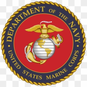 Department Of The Navy Us Marine Corps Logo, HD Png Download - marine logo png