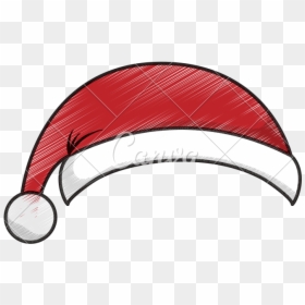 Santa Claus Hat Sketch - Paragliding, HD Png Download - anime santa hat png