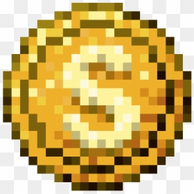 #coin #golden #goldcoin #s #$ #dollar #pixel #pixels - Gold Coin Pixel Png, Transparent Png - pixel coin png