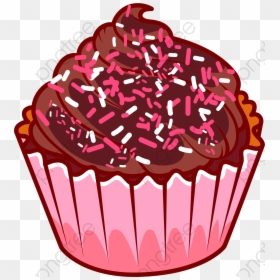 Cartoon Cupcake Png - Transparent Cupcake Png Vector, Png Download - pink cupcake png