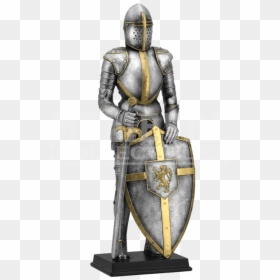 Lion Crest Suit Of Armor Statue - Knight Armor Medieval Times, HD Png Download - lion crest png