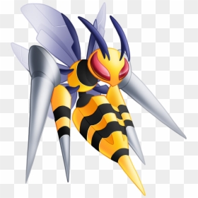 Mega Evolution Of Naganadel, HD Png Download - beedrill png