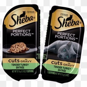 Sheba Cat Food Cuts, HD Png Download - cat food png