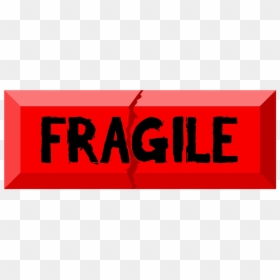Fragile, Label, Sticker, Parcels, Package, Courier - Graphic Design, HD Png Download - fragile png