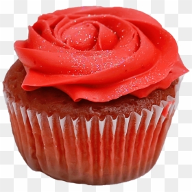 Mini Rosette Style Cupcake - Cupcake, HD Png Download - pink cupcake png