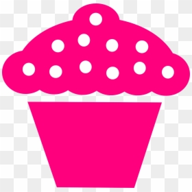Black And White Cupcake Clipart, HD Png Download - pink cupcake png