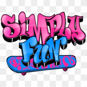 Simply Fun Logo - Skate Board Graffiti Png, Transparent Png - skateboarding png