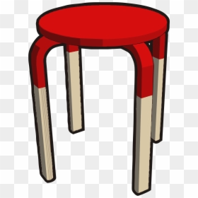 Frosta Stool, Half Red Clip Arts - Stool Clipart, HD Png Download - stuff png