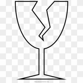 Fragile Coloring Page - Wine Glass, HD Png Download - fragile png