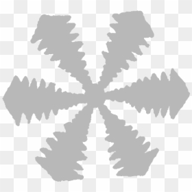 Snowflake Grayscale Winter Printable Download - World Map, HD Png Download - snowflake .png