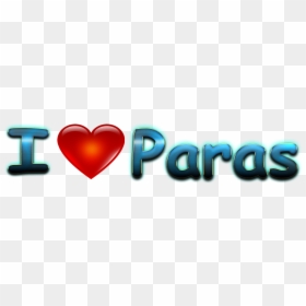 Paras Heart Name Transparent Png - Love Pravin, Png Download - heart graphic png