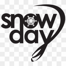Snow Day Clipart Black And White, HD Png Download - snowflake .png