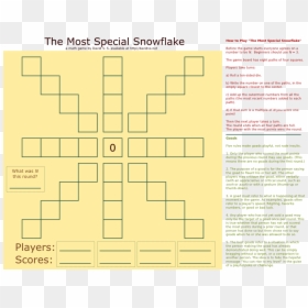 Snowflake Game Board - Cross, HD Png Download - snowflake .png