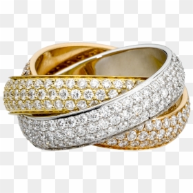 Cartier Trinity Ring, HD Png Download - wedding rings png