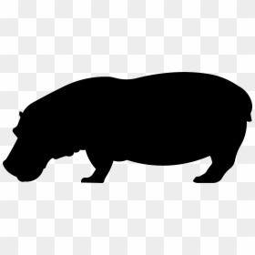 Hippo Silhouette Clip Art, HD Png Download - gorilla png