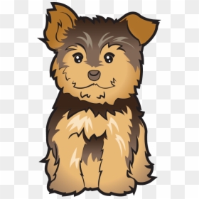 Yorkie Clipart, HD Png Download - puppy png
