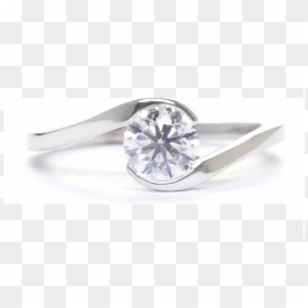 Swirl Wedding Ring Simple, HD Png Download - wedding rings png