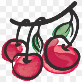 Fruits Illustration Png, Transparent Png - cherry png