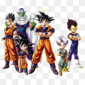 Goku Gohan Goten Trunks Vegeta, HD Png Download - dragon ball png