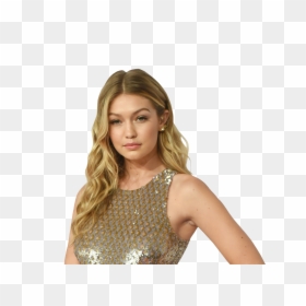 Gigi Hadid Jumpsuit Gold Cfda, HD Png Download - trump hair png