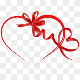 Valentines Day Ribbon Png, Transparent Png - red ribbon png