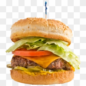 Burger With Stick Png, Transparent Png - hamburger png