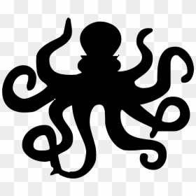 Octopus Silhouette Png, Transparent Png - octopus png