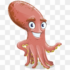 Long Octopus Cartoon, HD Png Download - octopus png