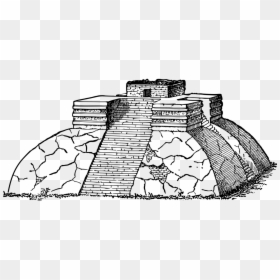 Mexico Clipart Black And White, HD Png Download - pyramid png