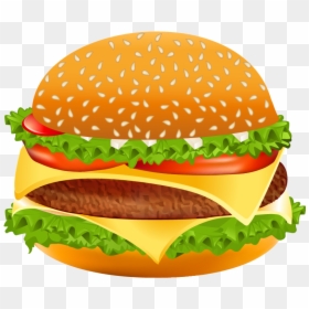 Burger Clipart Png, Transparent Png - hamburger png