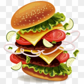 Cheeseburger, HD Png Download - hamburger png