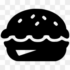 Black Food Vector Png, Transparent Png - hamburger png